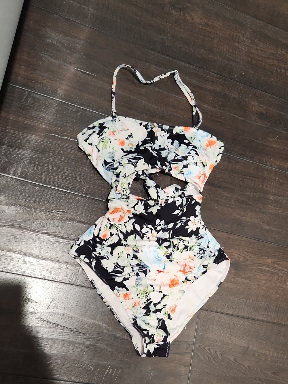 Floral Cut Out One Piece